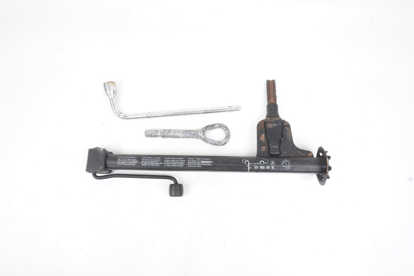 03-12 Mercedes SL500 SL55 AMG Emergency Spare Tire Jack Tool Kit A1295830015 Oem