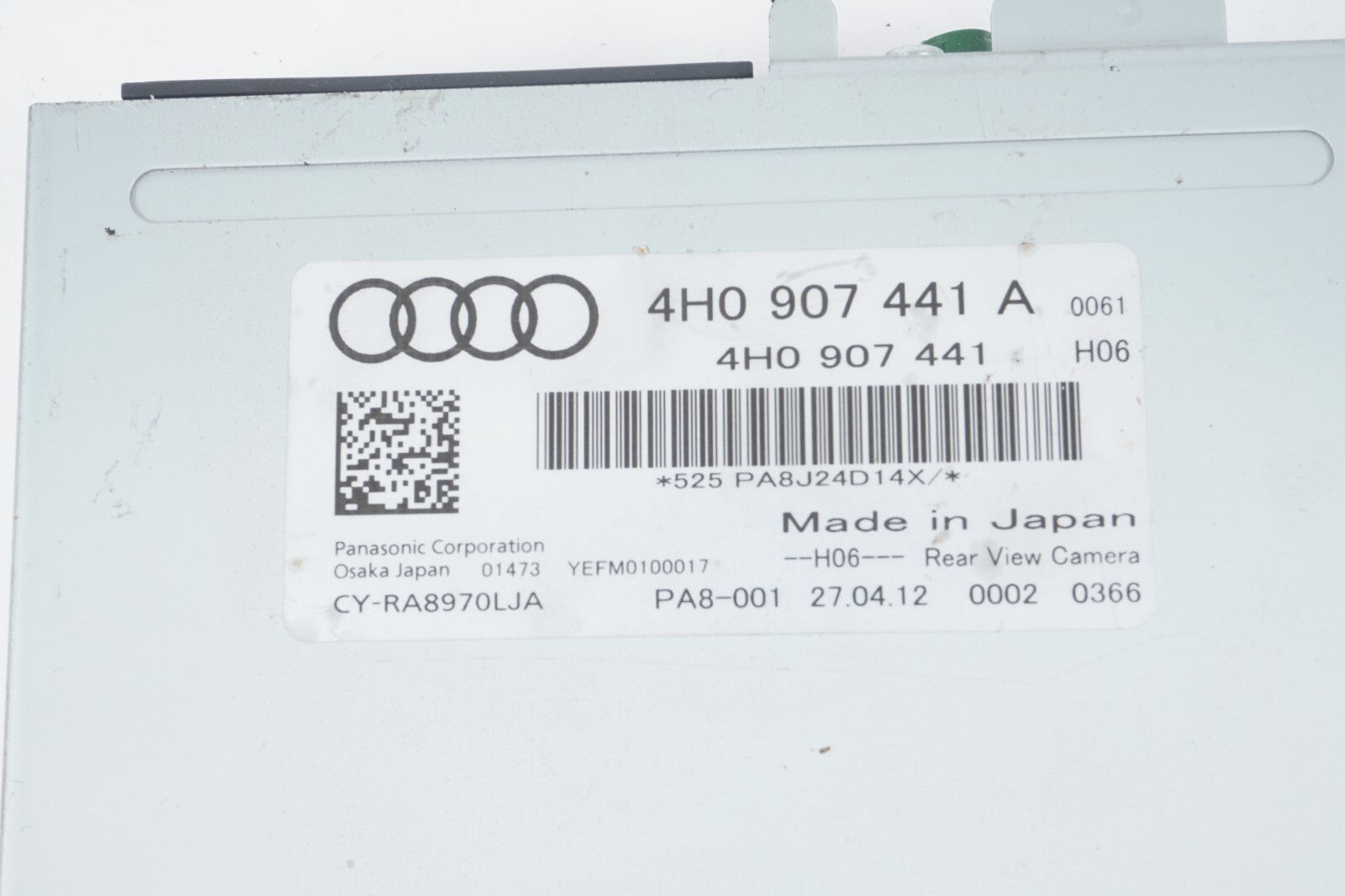 11-17 AUDI A8 A8L REAR VIEW BACK UP ASSIST CAMERA CONTROL MODULE 4H0907441A OEM