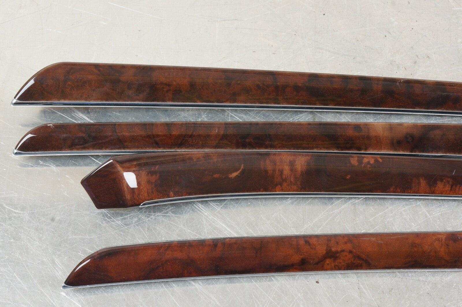 2007-2013 MERCEDES S550 FRONT REAR LEFT RIGHT DOOR TRIM GARNISH MOLDING SET OF 4