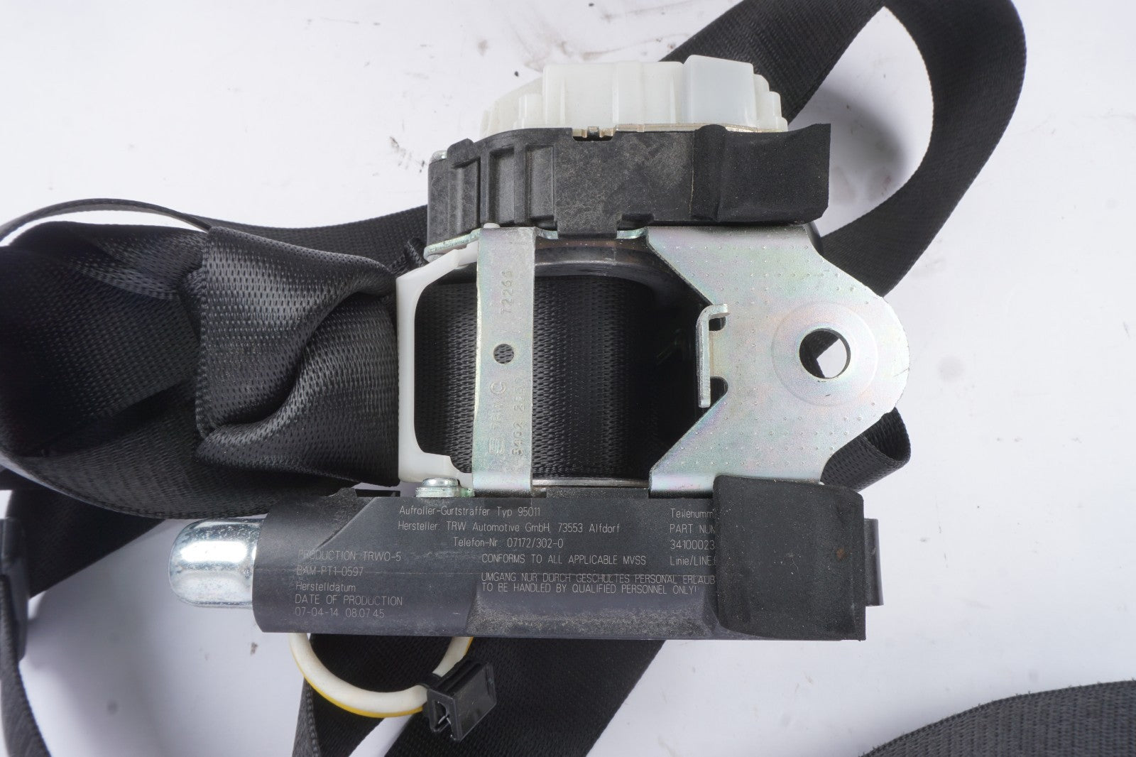 14-16 BMW 428i Front Right Passenger Seat Belt Retractor OEM