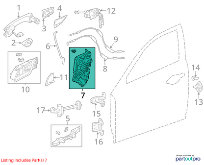 2013-2022 Acura ILX Front Left Driver Door Lock Latch Actuator OEM