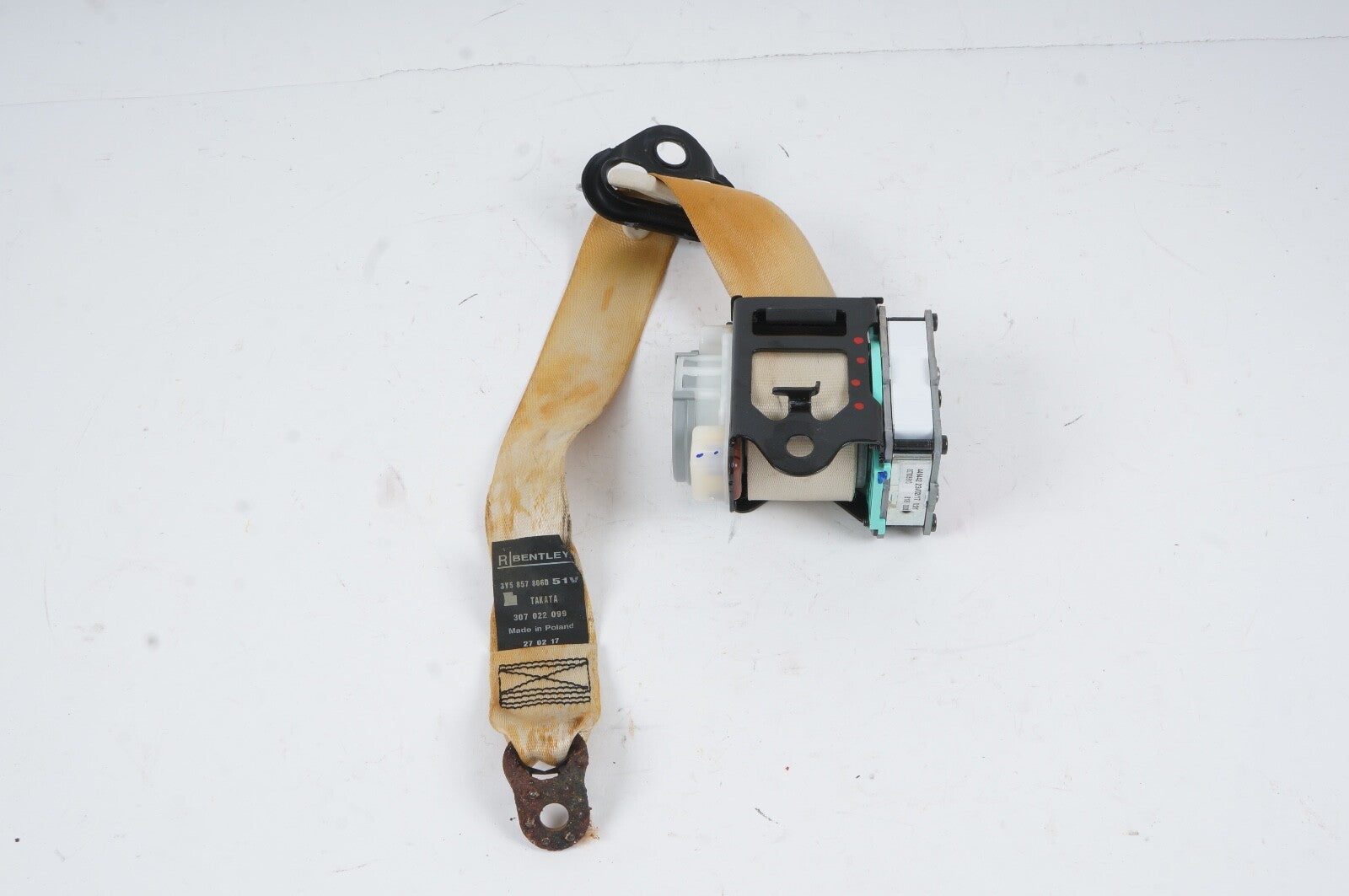 2010 -2020 BENTLEY MULSANNE REAR RIGHT PASSENGER SEAT BELT RETRACTOR