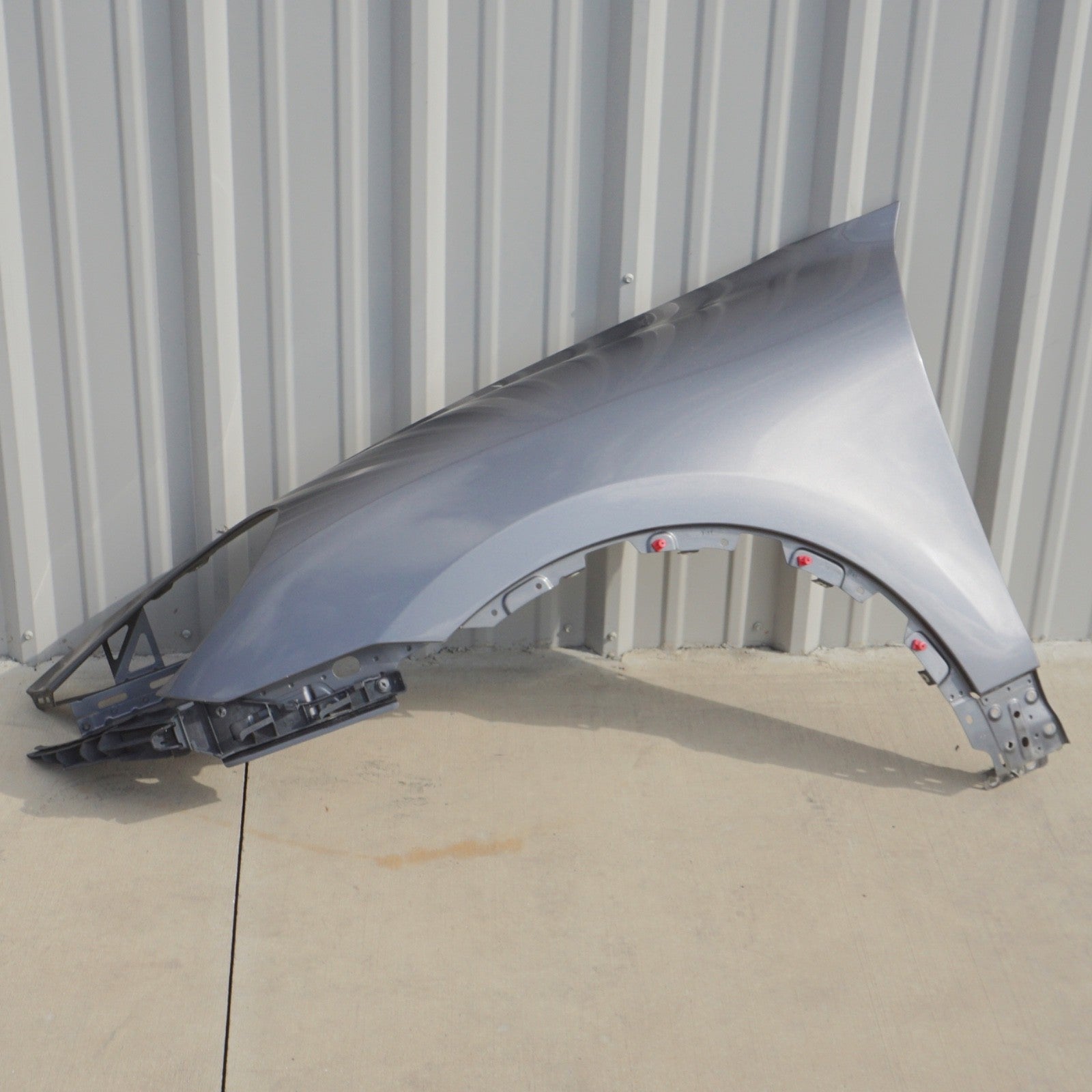 11-14 Porsche Cayenne 958 Turbo Left Driver Side Fender Assembly Gray OEM
