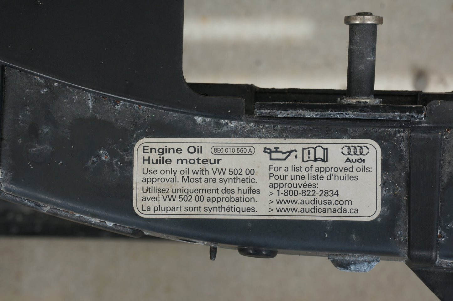 2006-2010 AUDI A8 A8L RADIATOR SUPPORT 8E0010560A OEM