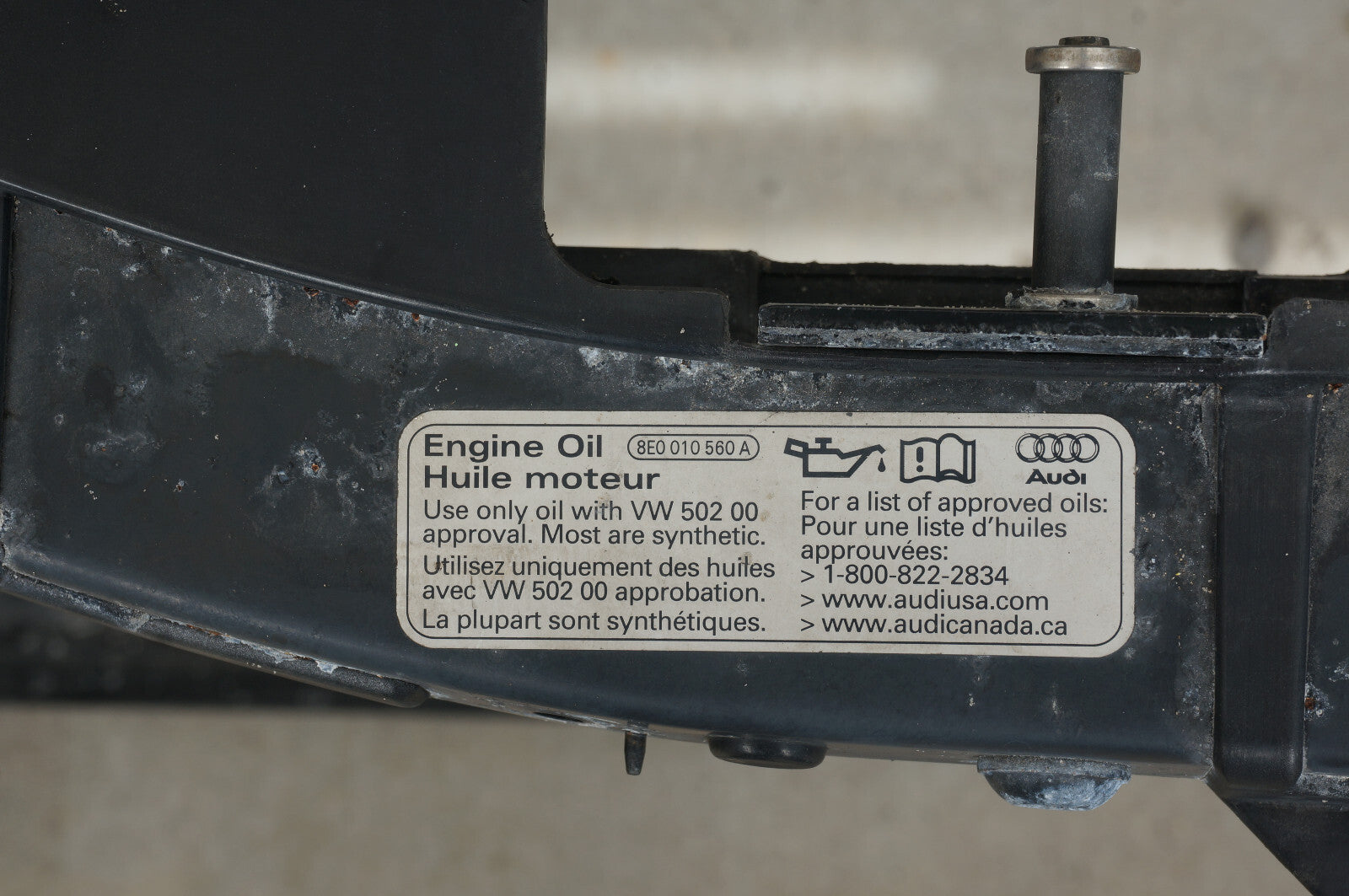 2006-2010 AUDI A8 A8L RADIATOR SUPPORT 8E0010560A OEM