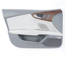 2012-2015 AUDI A7 FRONT LEFT DOOR TRIM PANEL GRAY LEATHER OEM