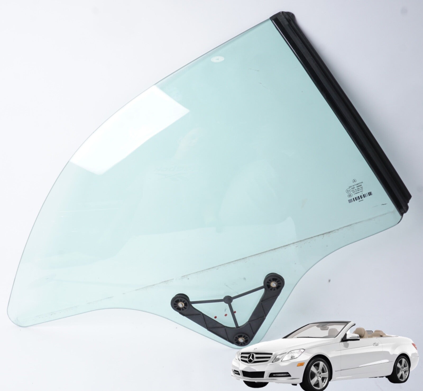 11-17 Mercedes E400 E350 E550 Convertible Rear Right Side Quarter Window Glass