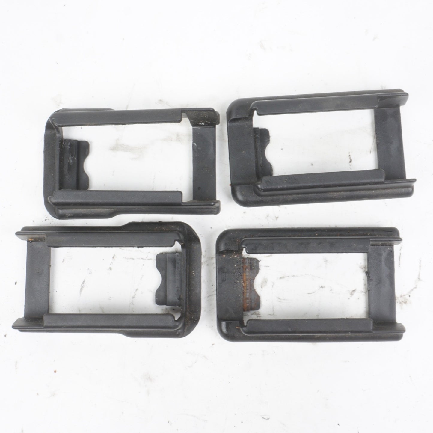 2014 - 2024 MASERATI GHIBLI FRONT LEFT SEAT TRACK TRIM COVER SET OF 4 OEM