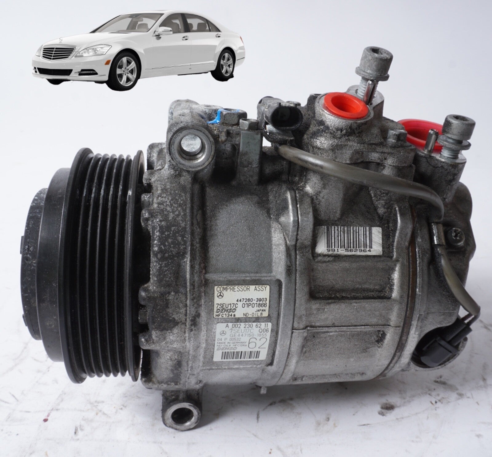 11-14  Mercedes W221 S550 CL550 A/C Air Conditioning Compressor 0022306211 OEM