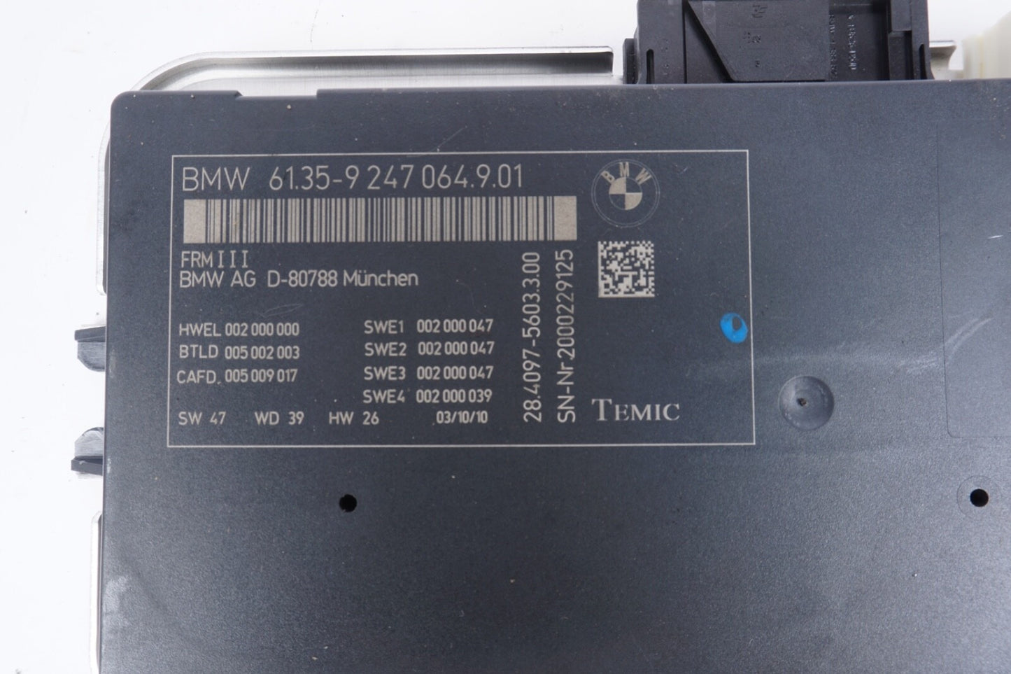 2009 - 2016 BMW F10 F02 Footwell Headlight / LCM Control Unit / Module