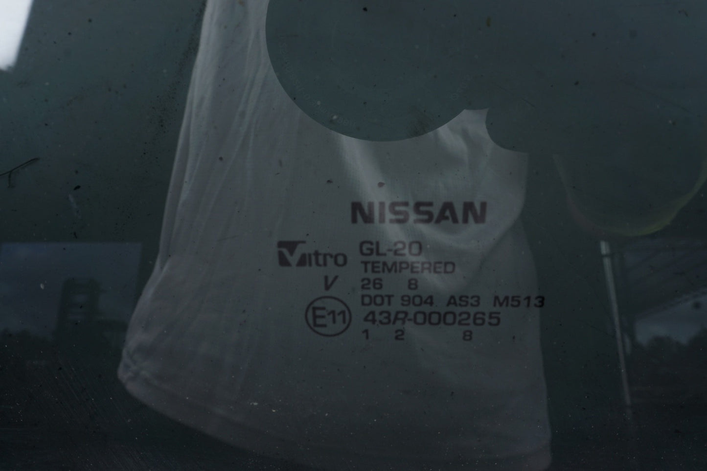 2016-2023 Nissan Titan XD Rear Back Center Window Glass Tempered OEM
