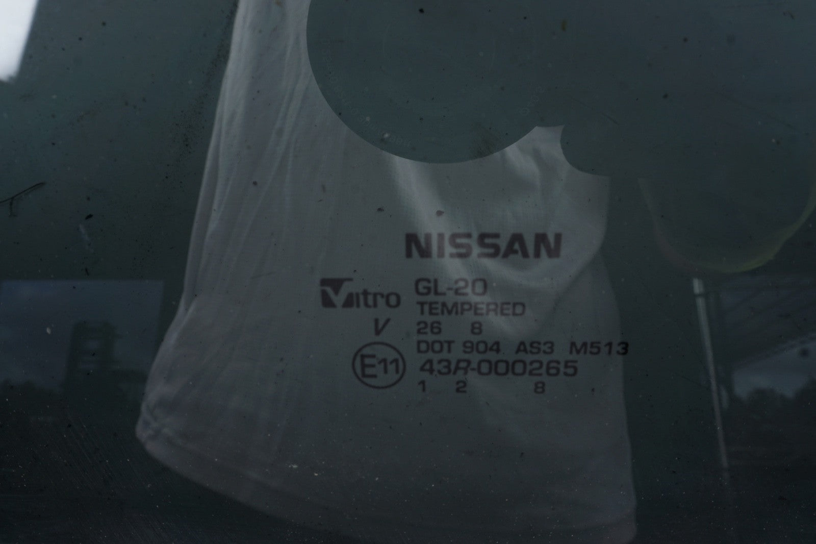 2016-2023 Nissan Titan XD Rear Back Center Window Glass Tempered OEM
