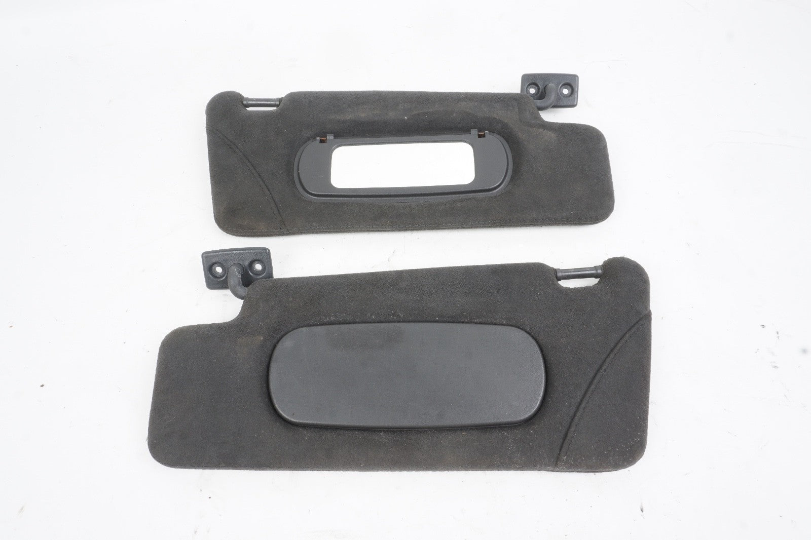 03-12 Mercedes R230 SL55 SL500 AMG Left Right Side Sun Visor Shade Black PAIR