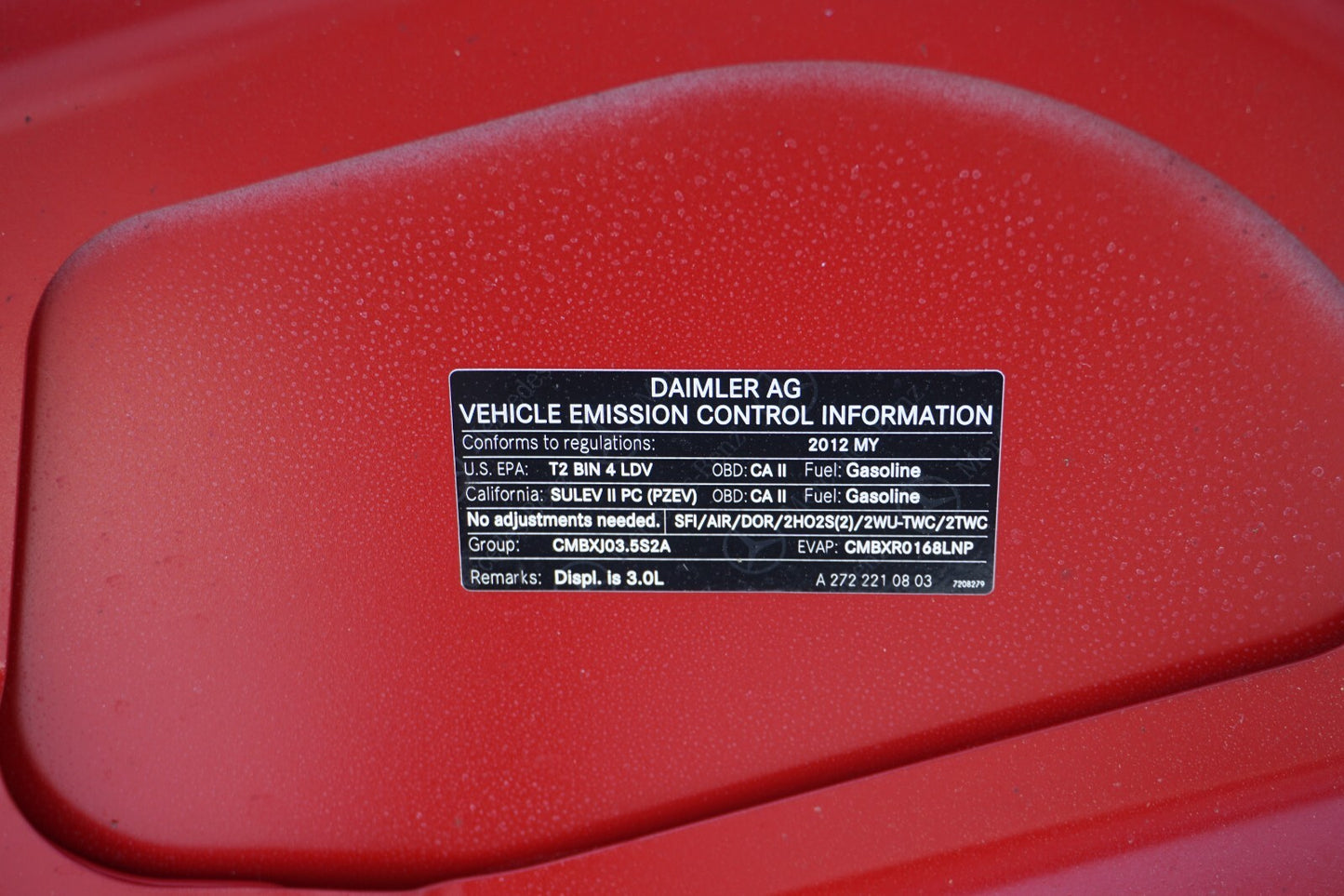 12 - 14 Mercedes W204 C300 C250 FRONT HOOD PANEL  OEM