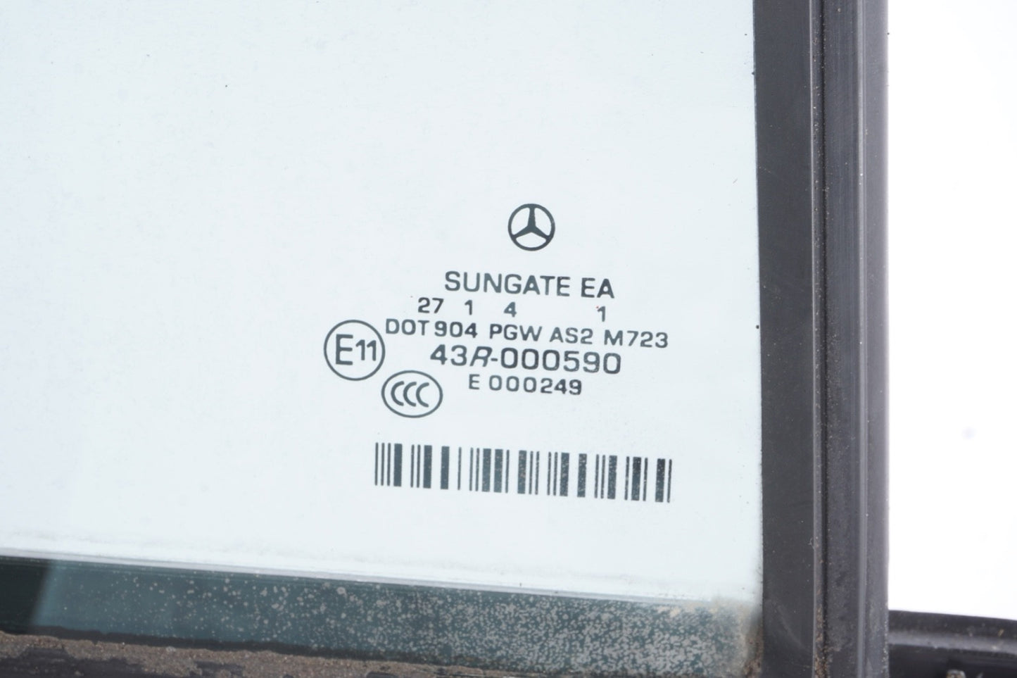 07-13 Mercedes W221 S550 S65 Quarter Window Glass Rear Right Passenger Side OEM