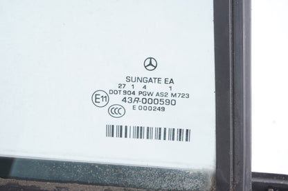 07-13 Mercedes W221 S550 S65 Quarter Window Glass Rear Right Passenger Side OEM