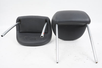 03-08 MERCEDES SL500 SL550 FRONT LEFT RIGHT HEADREST LEATHER BLACK OEM Designo