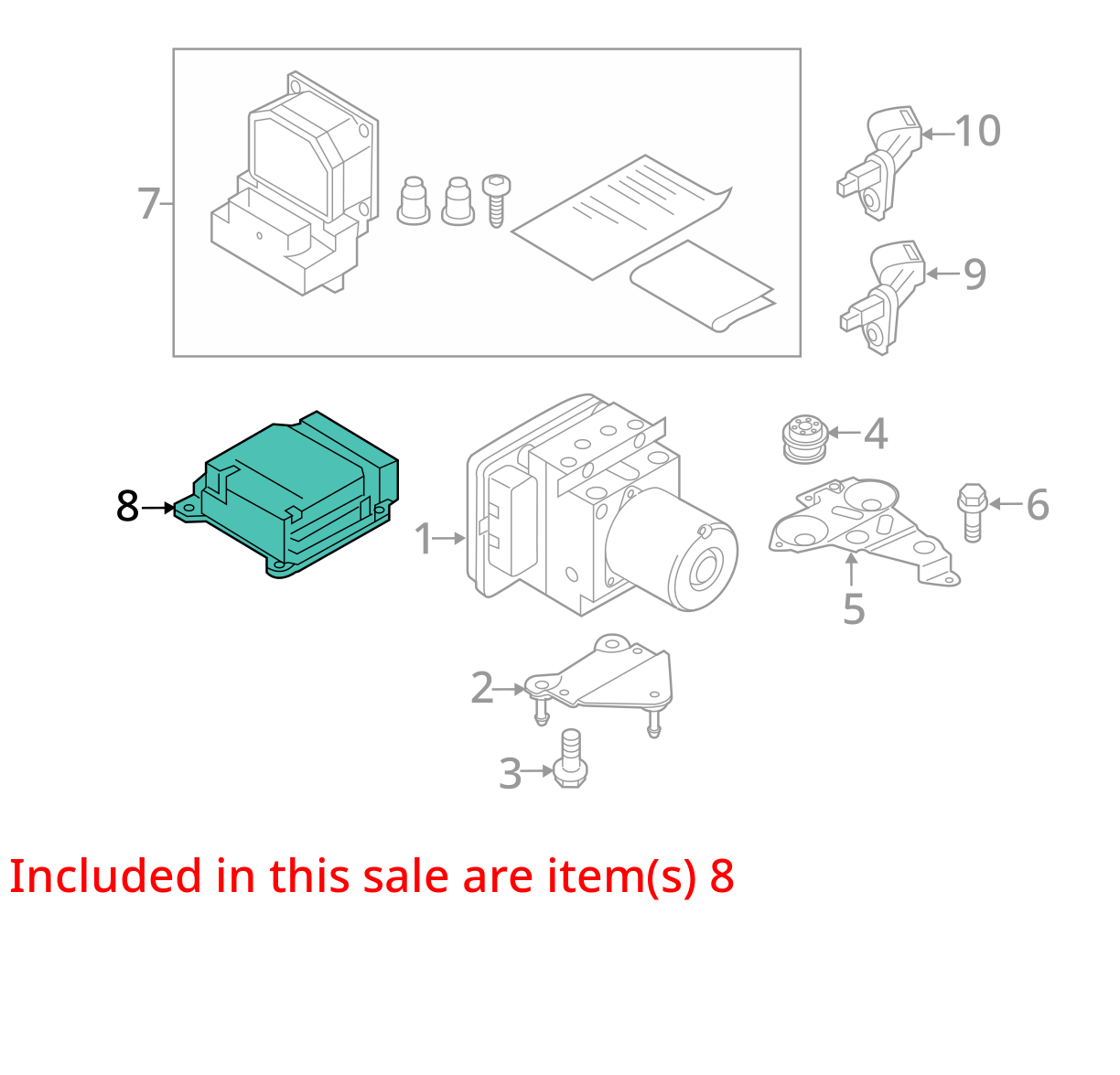 2012-2015 AUDI A6 A7 YAW CONTROL COMPUTER MODULE 4G0907637K OEM