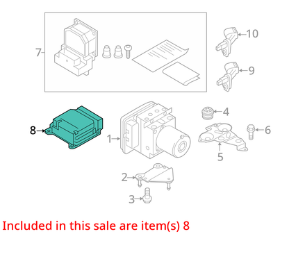 2012-2015 AUDI A6 A7 YAW CONTROL COMPUTER MODULE 4G0907637K OEM