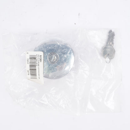 United Pacific S1301 Triple Chrome Vented Locking Gas Cap w/2 Keys