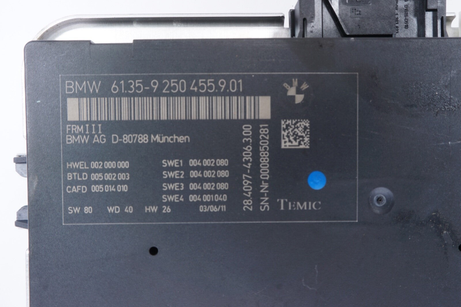 09-12 OEM BMW F01 F02 740 750 PRE-LCI Footwell Light Control Module