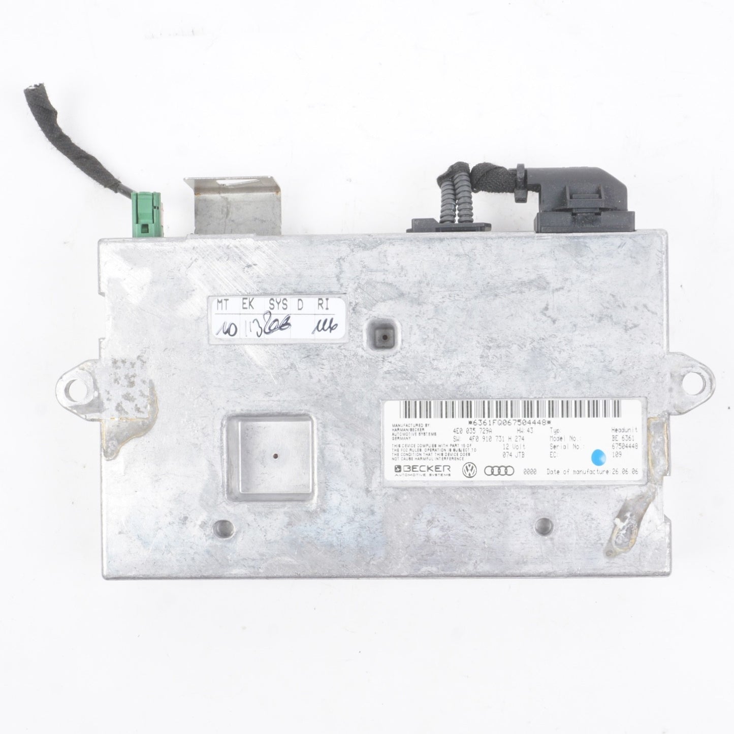 2007 Audi A6 Audio MMI Interface Control Module Unit Box OEM