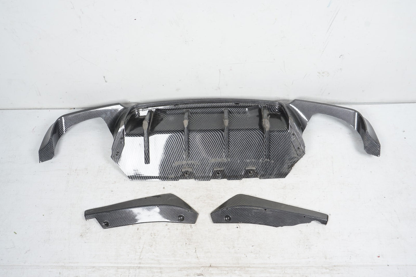 2011-2013 BMW 550i F10 Rear Bumper Lower Valance Spoiler Carbon OEM