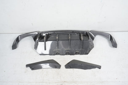 2011-2013 BMW 550i F10 Rear Bumper Lower Valance Spoiler Carbon OEM