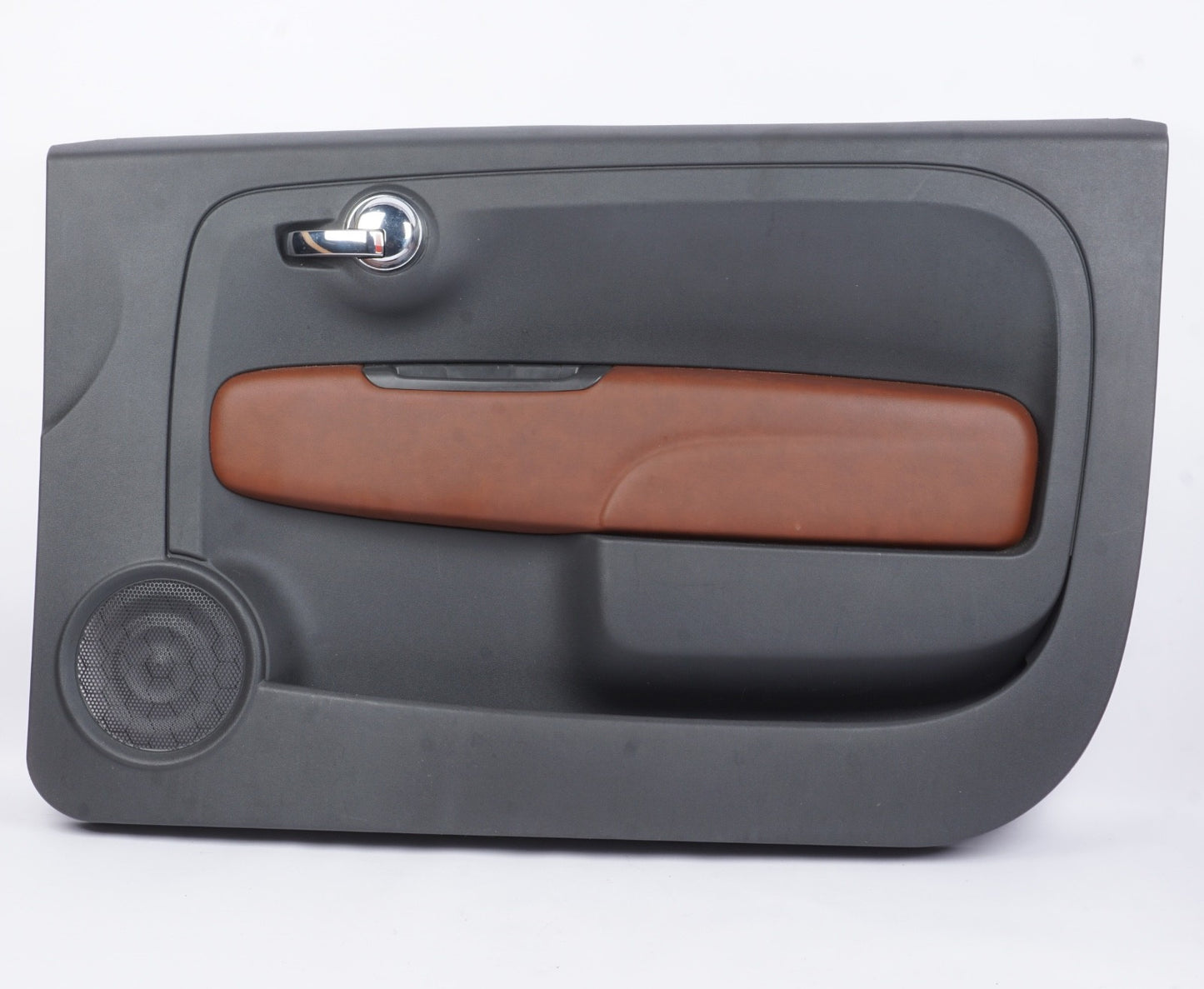 12-19 Fiat 500 Abarth Coupe Right Leather Interior Door Trim Panel