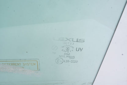 2002 - 2010 Lexus SC430 Left LH Driver Front Door Window Glass (Glass Only)