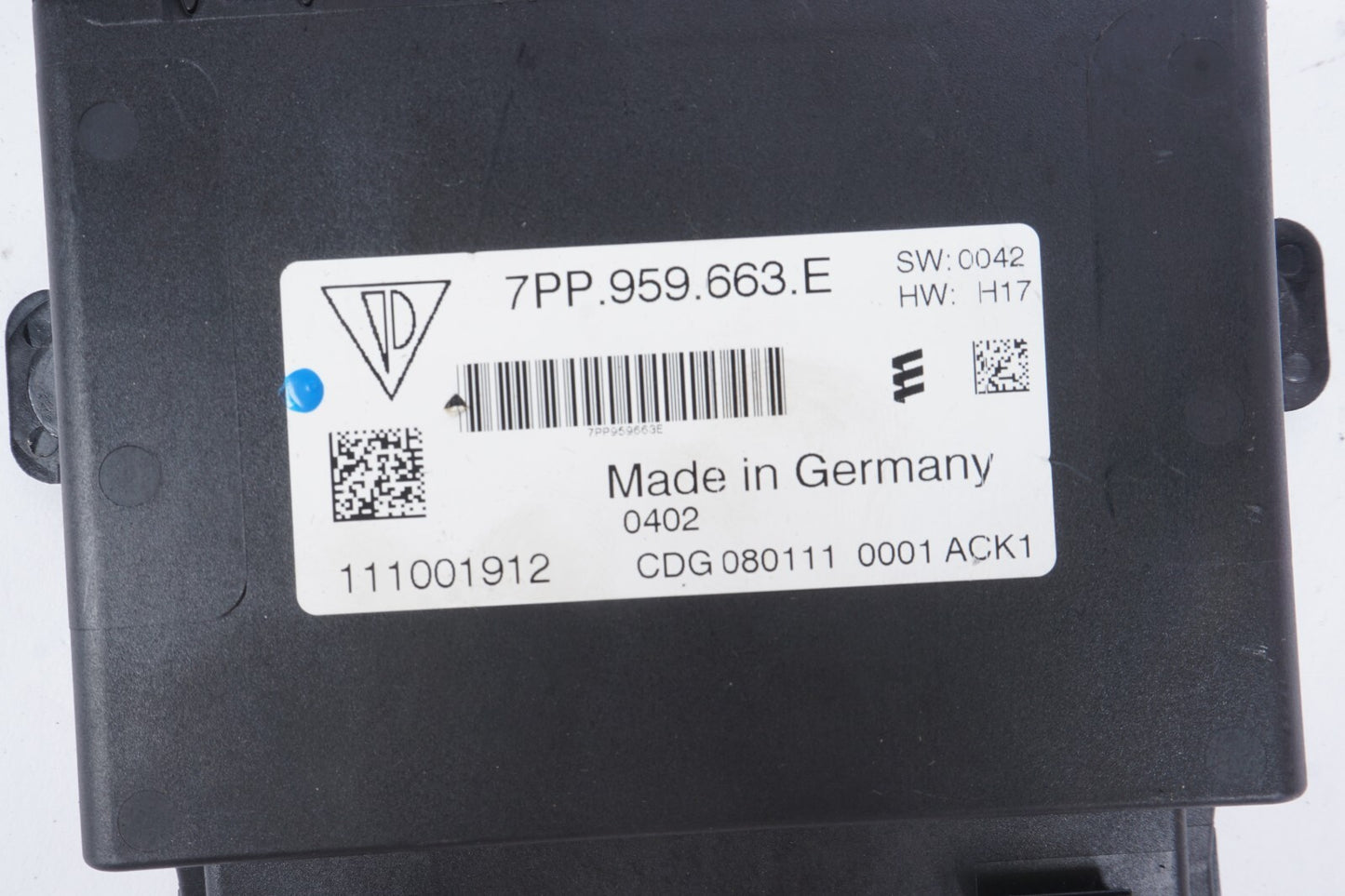 11-17 Porsche Cayenne 958 Voltage Stabiliser Converter Control Module 7PP959663E