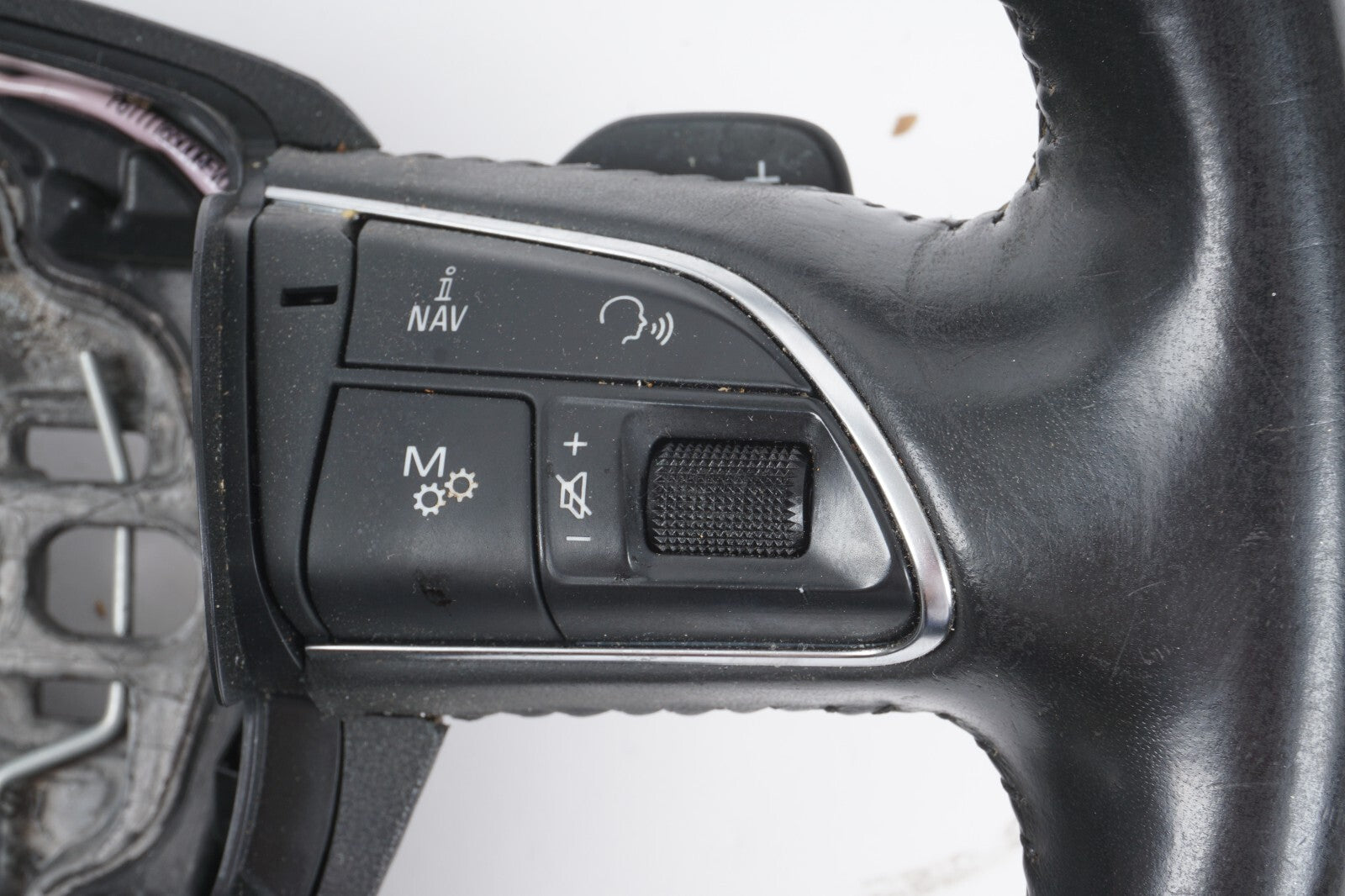 11-17 AUDI A8 A8L STEERING WHEEL W/ CONTROLS 4H0419091T OEM