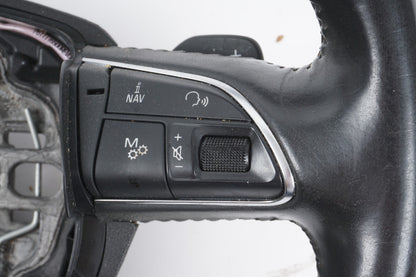 11-17 AUDI A8 A8L STEERING WHEEL W/ CONTROLS 4H0419091T OEM