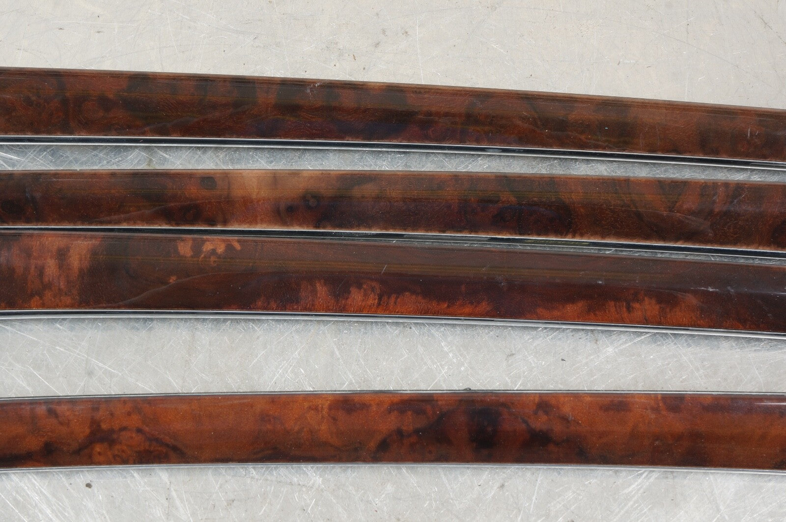 2007-2013 MERCEDES S550 FRONT REAR LEFT RIGHT DOOR TRIM GARNISH MOLDING SET OF 4
