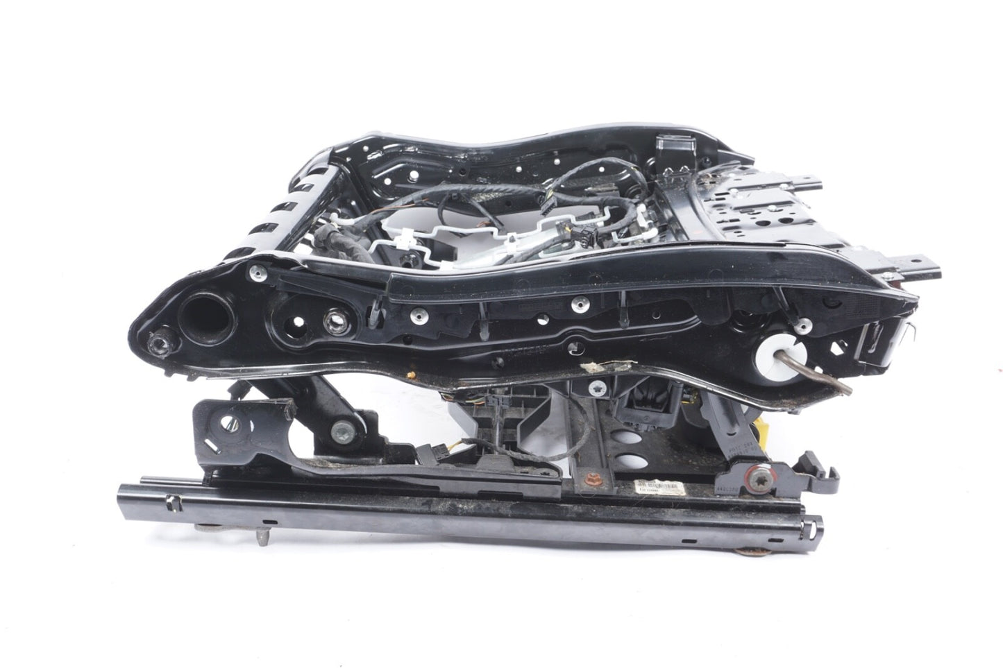 11-15 BMW F10 528i 535 550i FRONT LEFT SIDE SPORT SEAT TRACK FRAME RAIL W/MOTORS