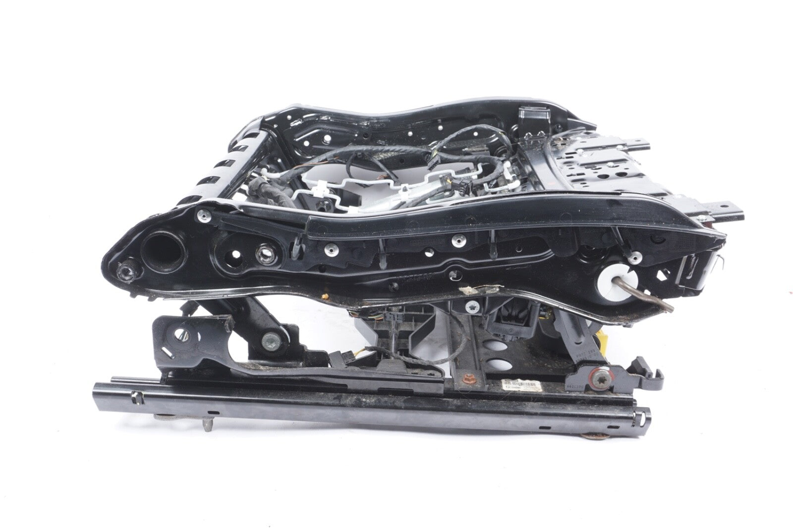 11-15 BMW F10 528i 535 550i FRONT LEFT SIDE SPORT SEAT TRACK FRAME RAIL W/MOTORS