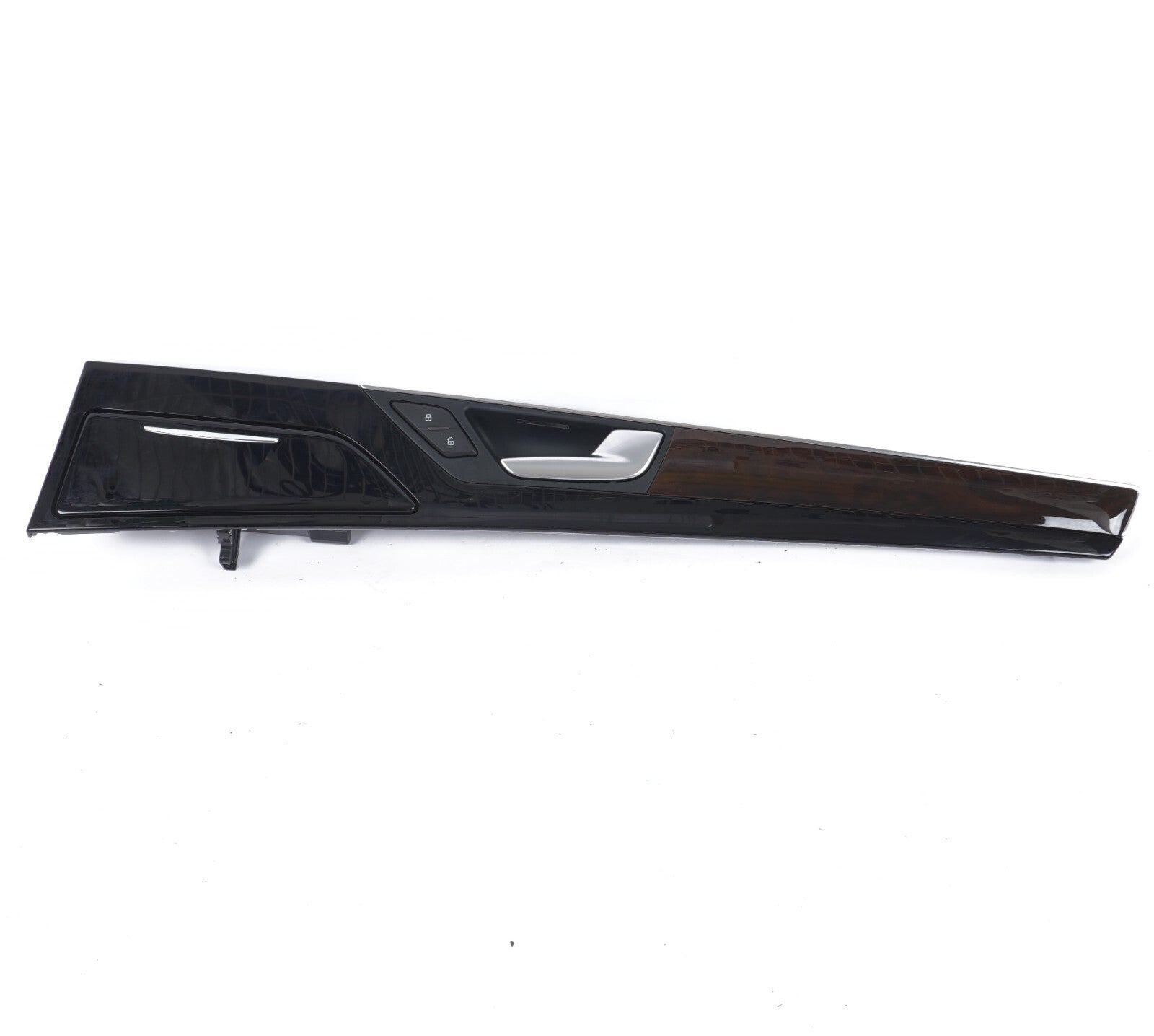 12-17 AUDI A8L REAR RIGHT SIDE INTERIOR DOOR TRIM MOLDING W/ HANDLE  OEM