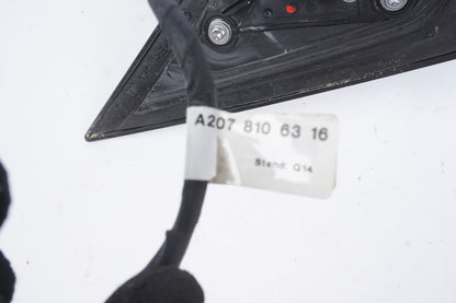 10-17 Mercedes W207 E350 E400 E550 Front Left Side Mirror Door Rear View Black