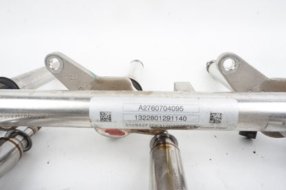 12-16 Mercedes W207 E350 Left & Right Side Fuel Injection Rail Line Injectors