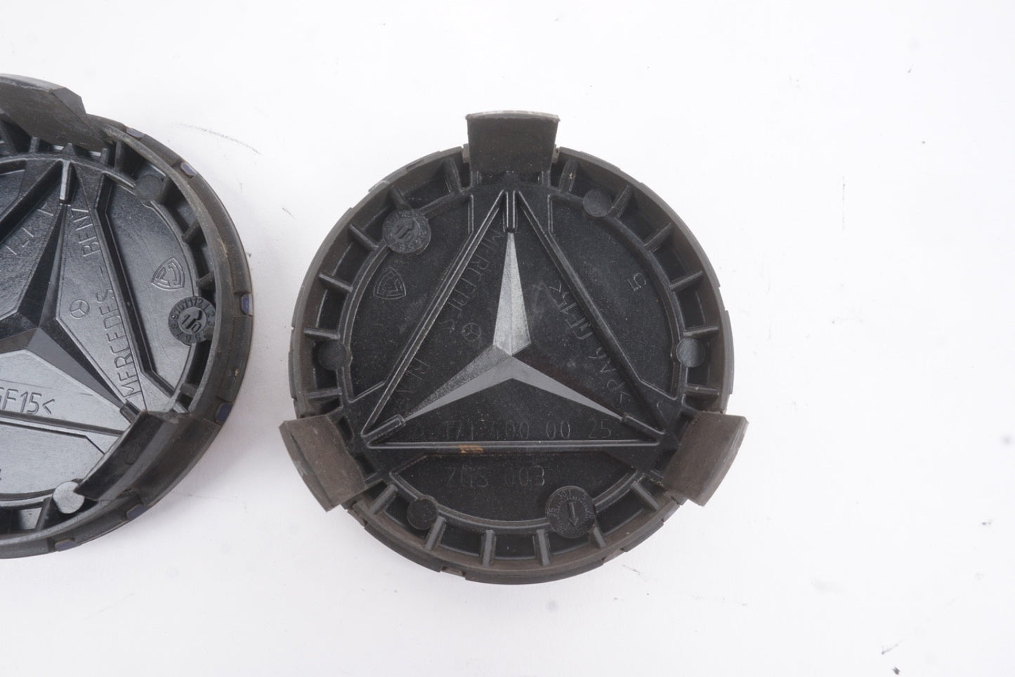 Mercedes-Benz Center Caps Dark Blue Set of 2 75mm OEM