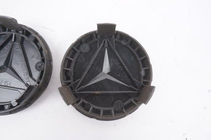 Mercedes-Benz Center Caps Dark Blue Set of 2 75mm OEM