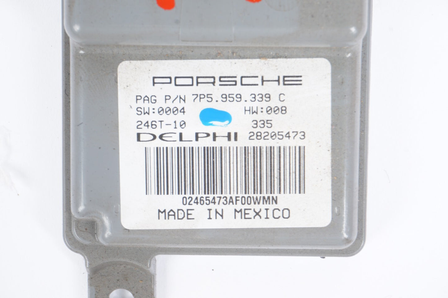 11-17 Porsche Cayenne 958 Front Right Seat Occupant Sensor Module 7P5959339C OEM