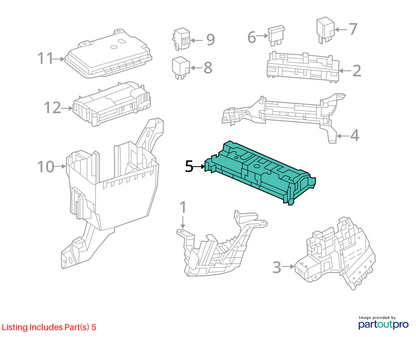 2013 - 2016 Mercedes GL450 X166 Fuse Relay Junction Box Block OEM