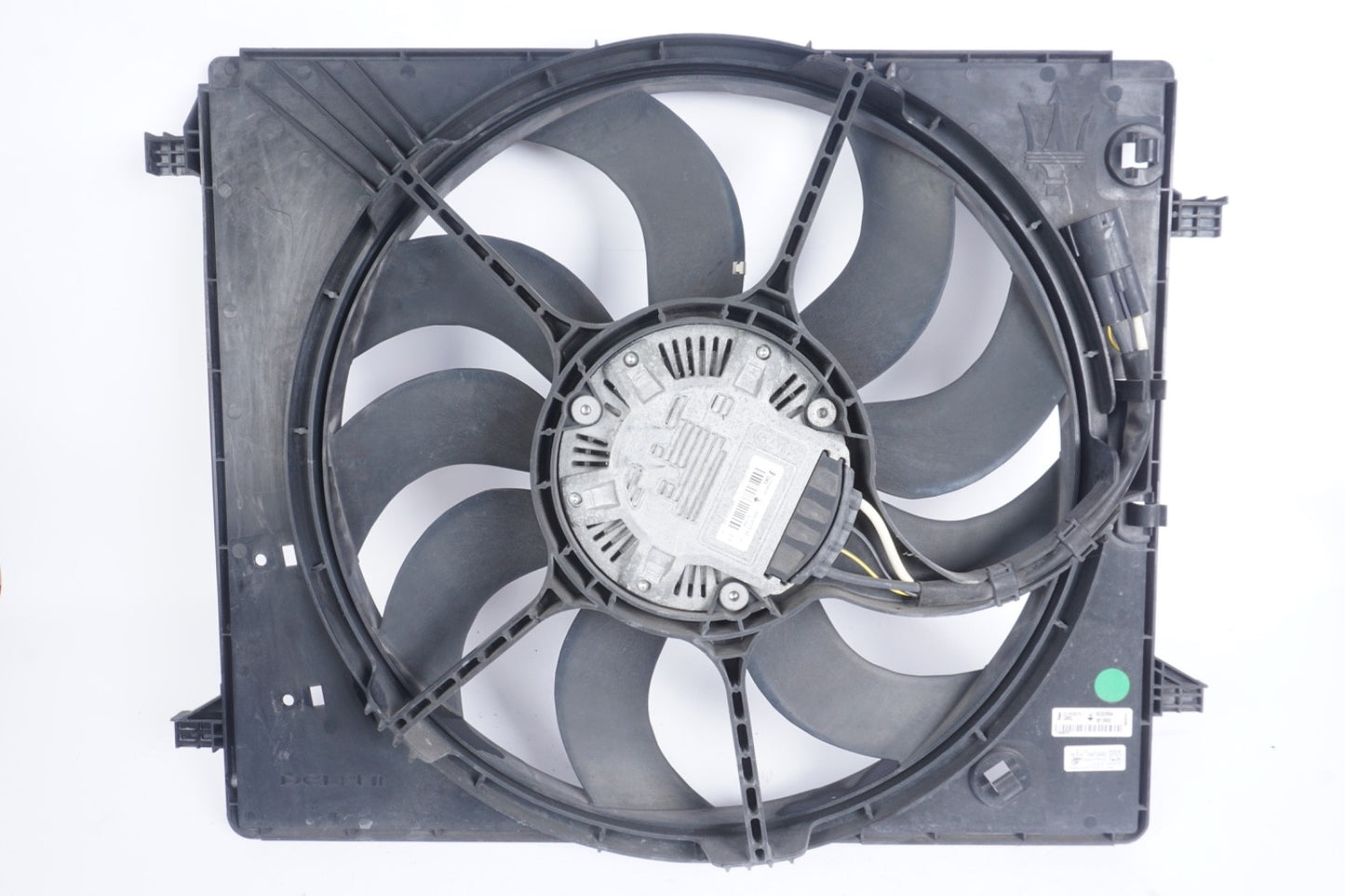 2014 - 17 Maserati Ghibli Quattroporte Radiator Cooling Fan Shroud & Motor Assy