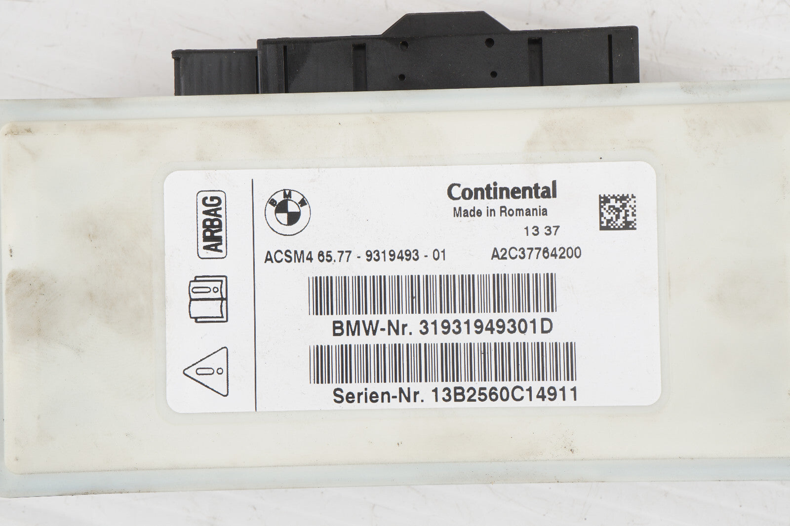 2014 - 2016 BMW 428i F32 COUPE SENSOR CONTROL MODULE 9319493 OEM