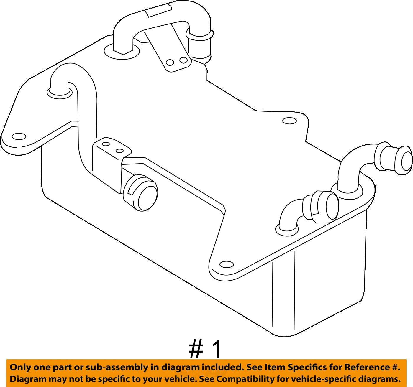 12-14 AUDI C7 A7 A6 S6 A/T AUTOMATIC TRANSMISSION OIL COOLER 4H0317021H OEM