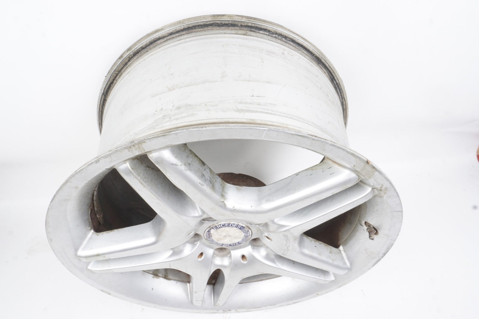 2003 - 2006 Mercedes R230 SL55 SL65 AMG 9.5 x 18 18" Rear Wheel Rim Silver OEM