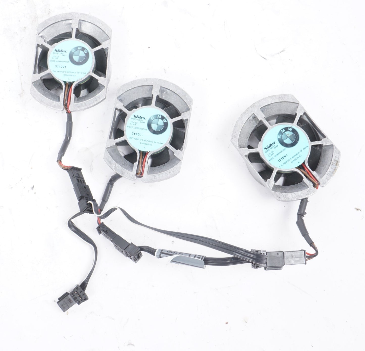 13-18 BMW 650i 640i Front Seat Vent Fan 9180626-02 SET Of 3 OEM
