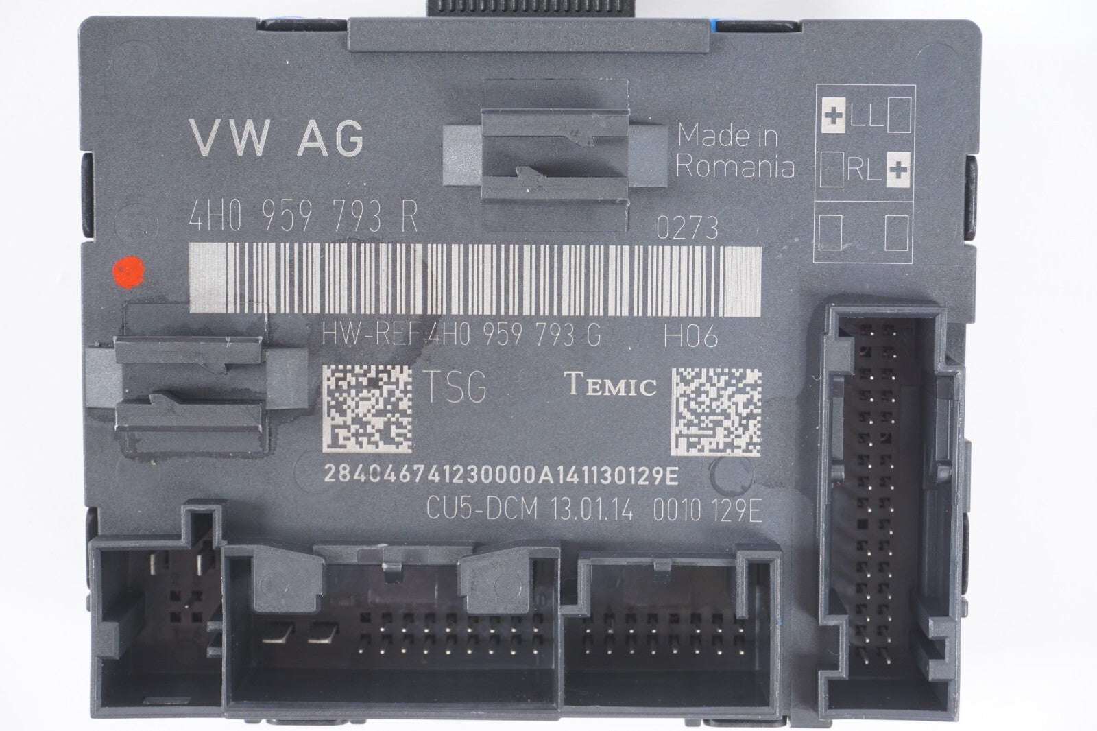 12-17 AUDI A8L A8 Door Control Module Front Left Driver Side 4H0959793R OEM
