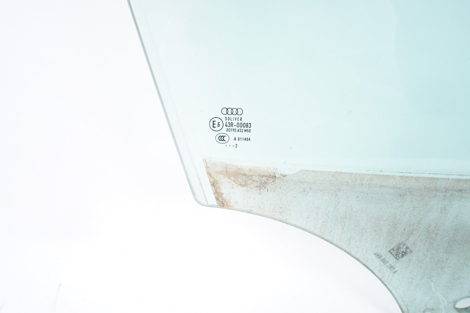 11-17 AUDI A8L WINDOW GLASS FRONT RIGHT PASSENGER SIDE DOOR  OEM